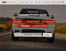 Tablet Screenshot of nipawinchrysler.com